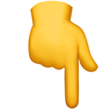 Pointing Down Backhand